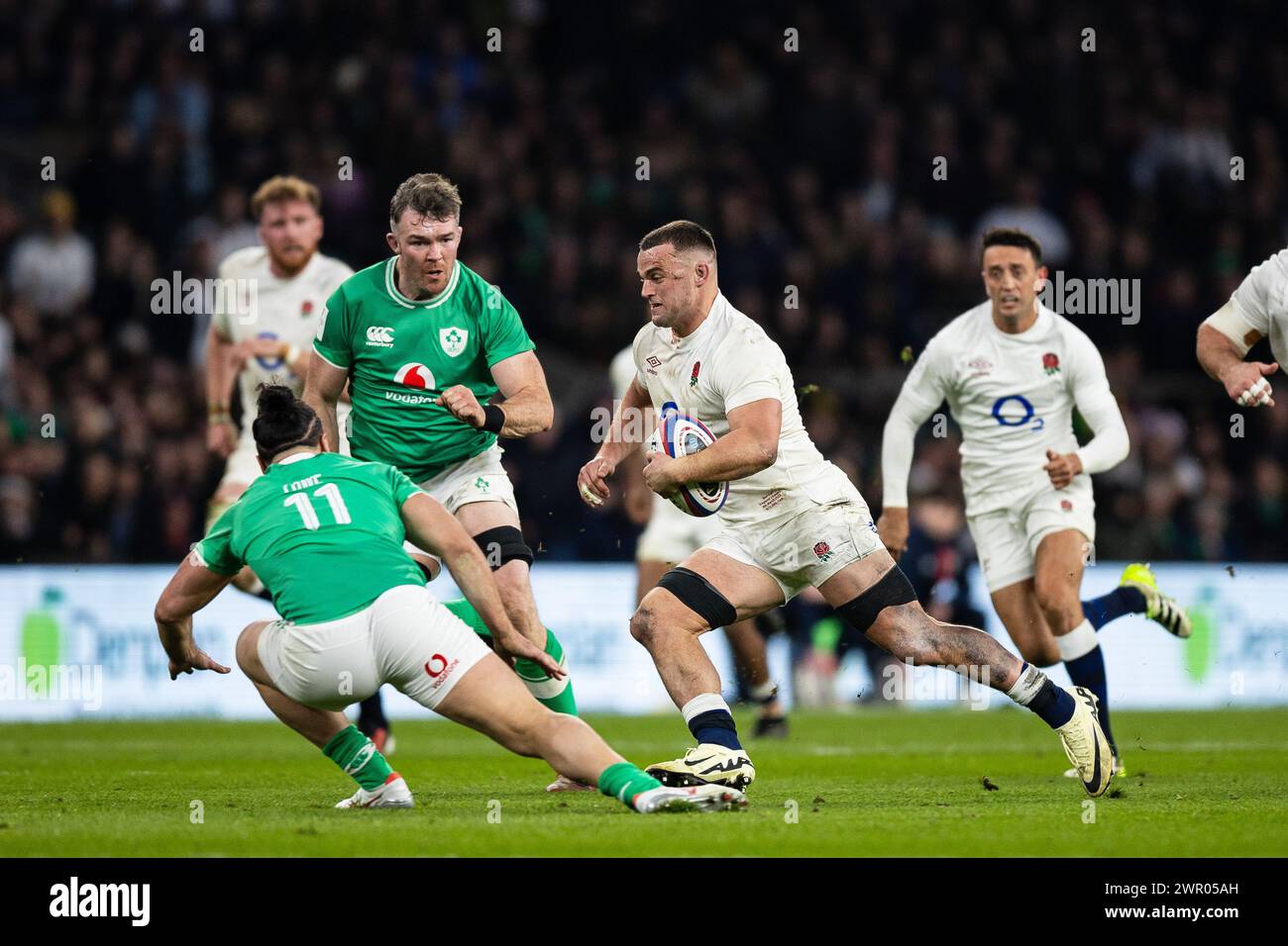 Ben Earl of England during the 2024 Six Nations Championship, rugby