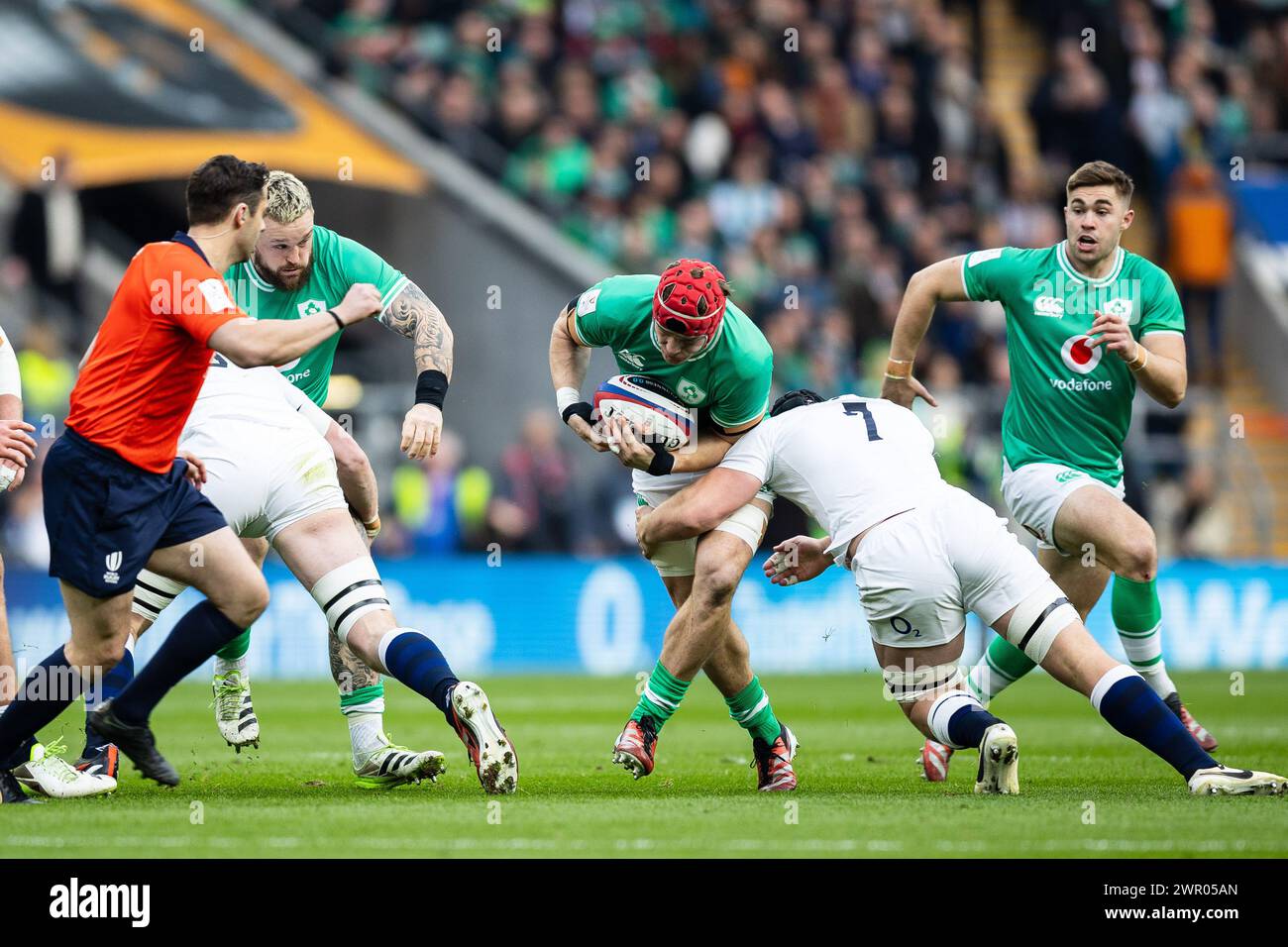 Josh van der Flier of Ireland during the 2024 Six Nations Championship