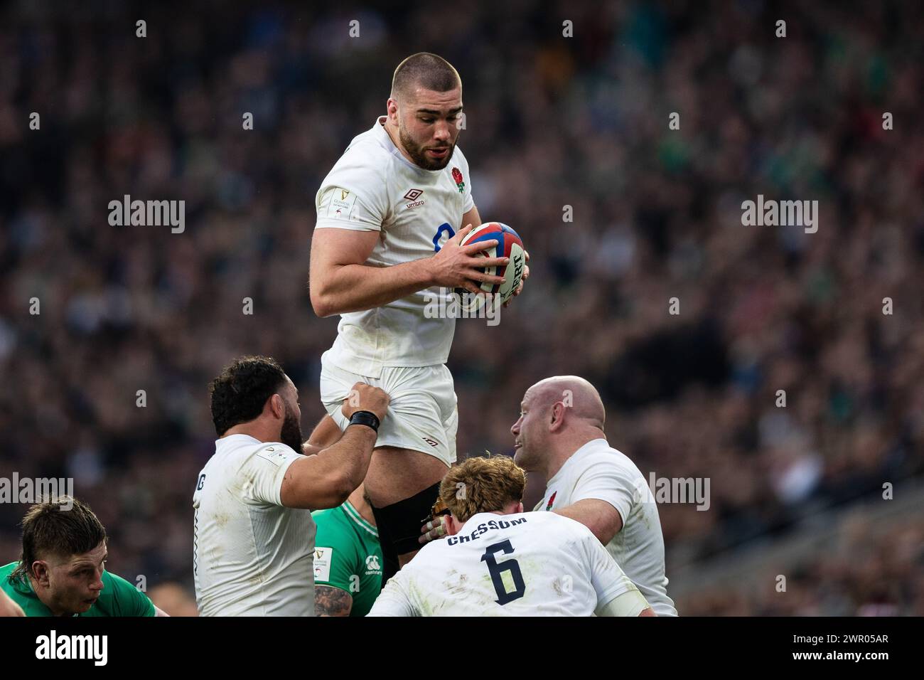 Martin of England during the 2024 Six Nations Championship