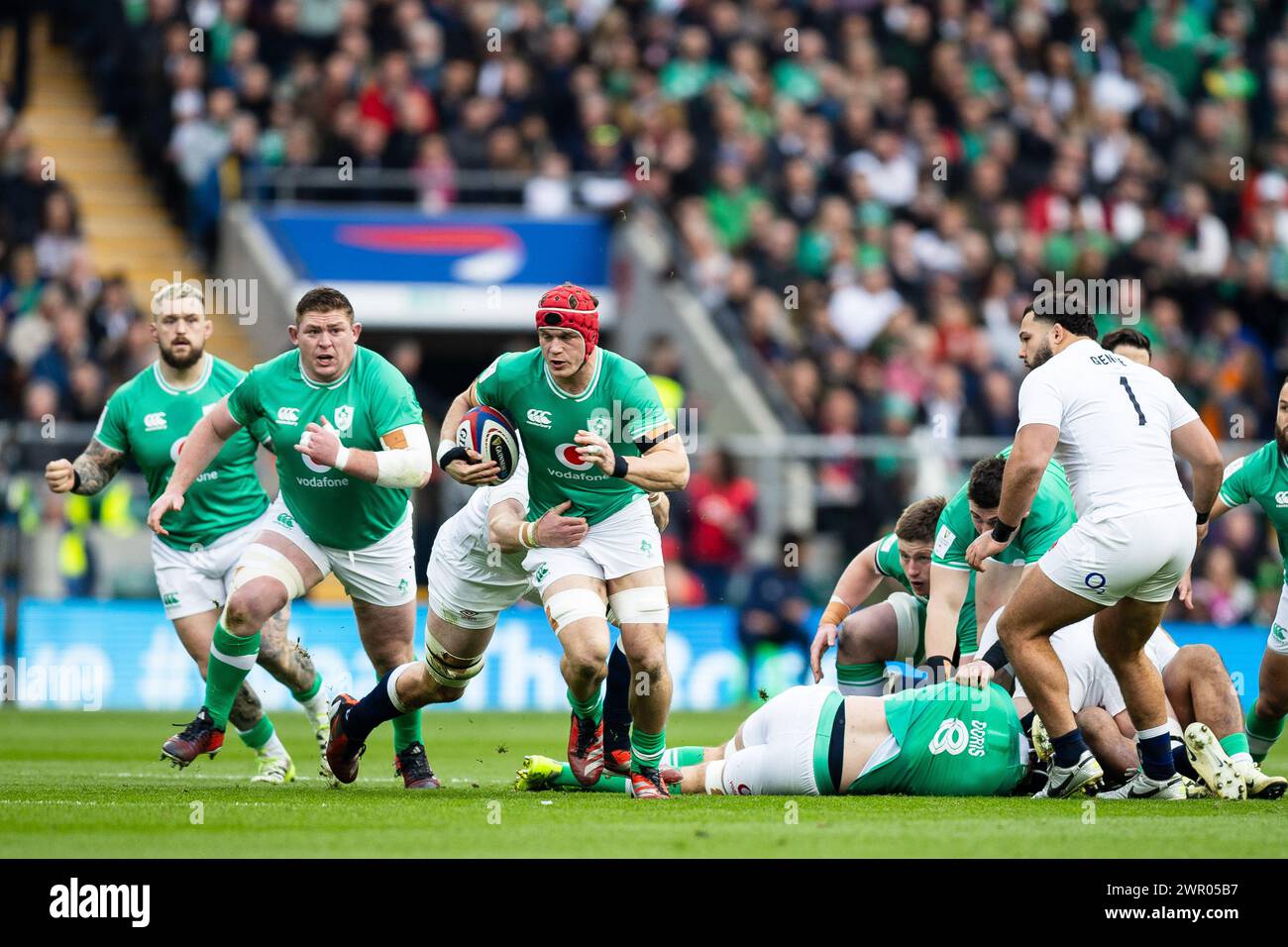 Josh van der Flier of Ireland during the 2024 Six Nations Championship