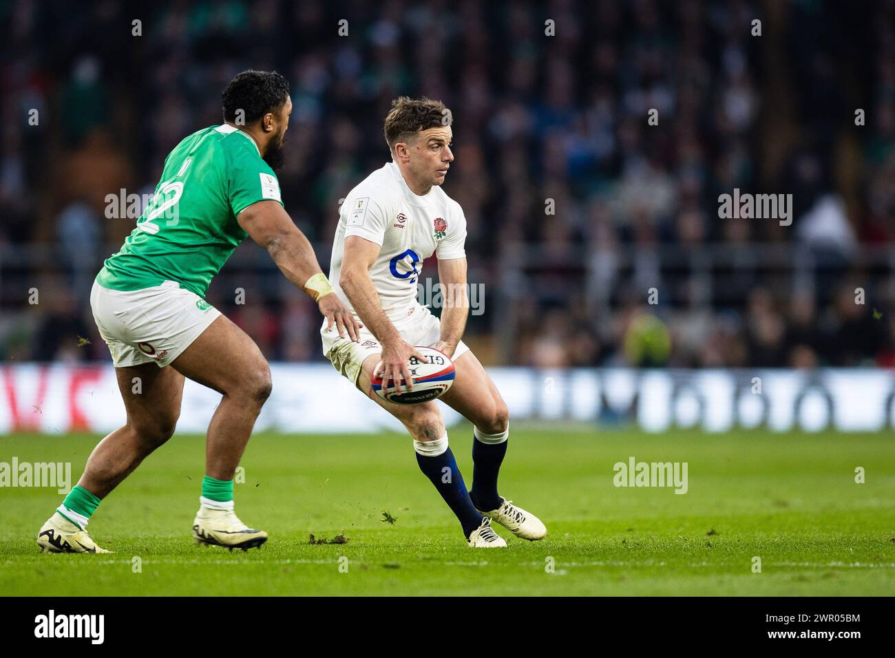 Ford of England during the 2024 Six Nations Championship, rugby union match between