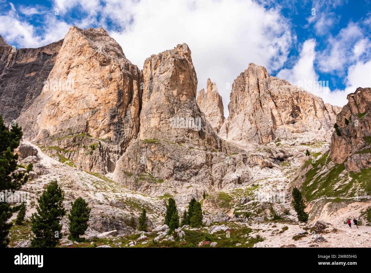 Dolomite alps in Italy,mountain panorama in summer Stock Photo - Alamy