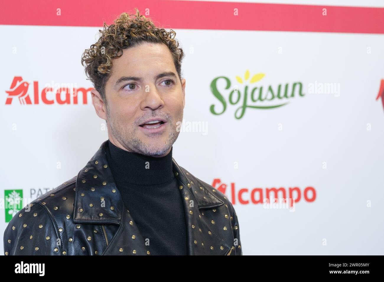 David Bisbal attends the photocall for Cadena 100 'Por La Paz' at WiZink Center on March 09, 2024 in Madrid, Spain. Stock Photo
