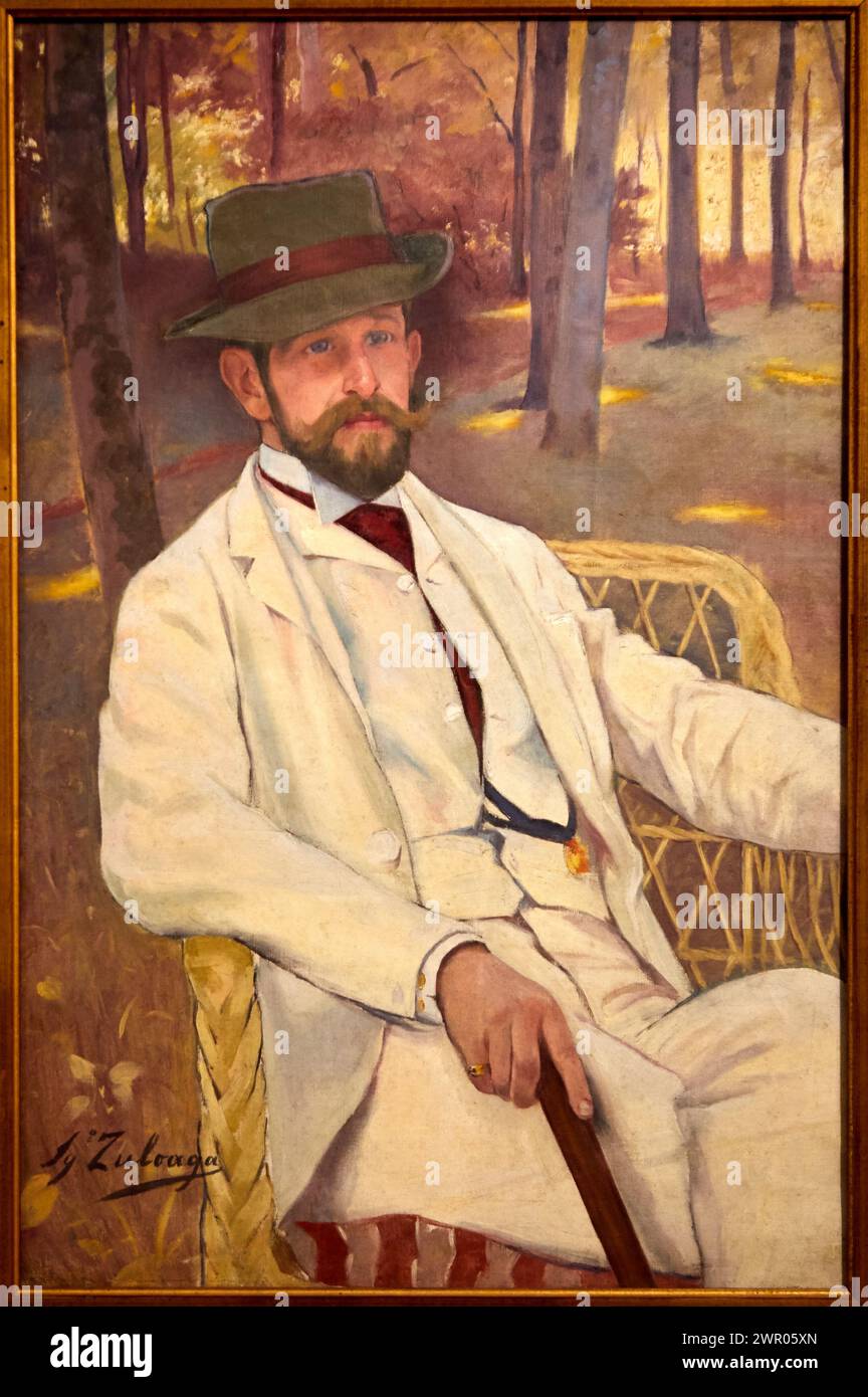 'Retrato del conde de Campo Alegre', c. 1892, Ignacio Zuloaga (1870-1945), Museo de Bellas Artes, Bilbao, Bizkaia, Basque Country, Spain Stock Photo