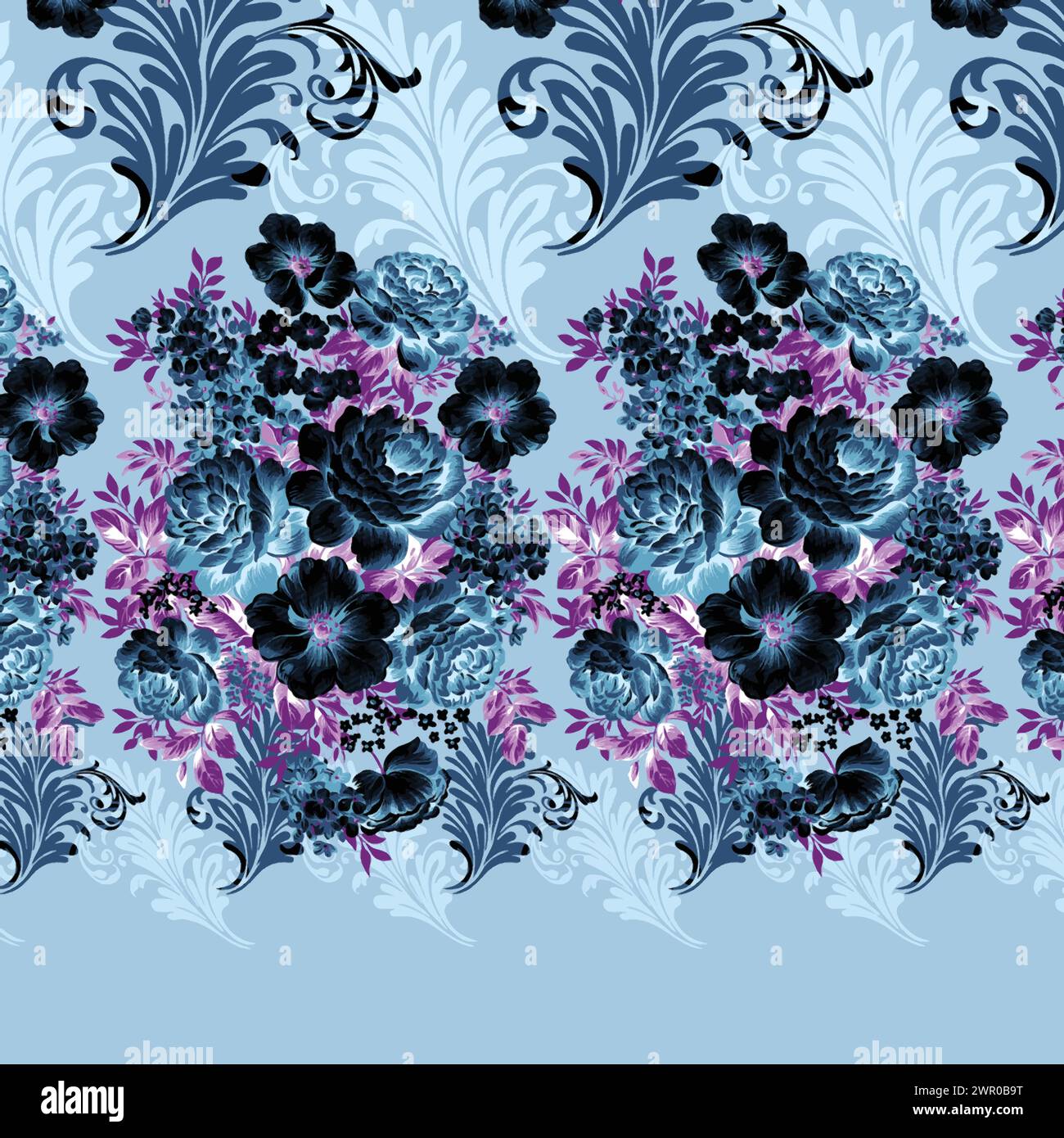 Textile fabric pattern artwork seamless pattern Stock Vector Image ...
