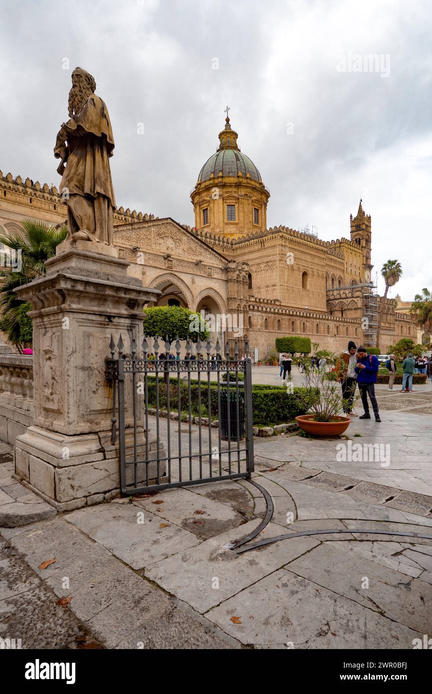 Maria Santissima Assunt Cathedral in the city of Palermo on the italian island of Sicily Stock Photo