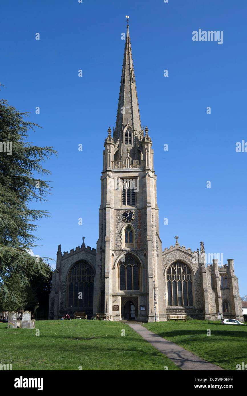 St Mary's Church Saffron Walden Essex Stock Photo - Alamy