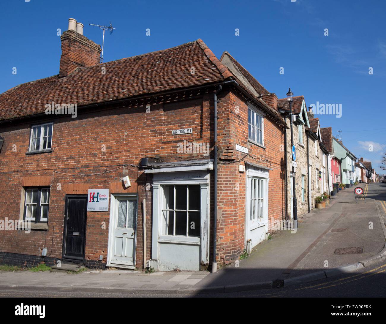 Castle Street Saffron Walden Essex Stock Photo