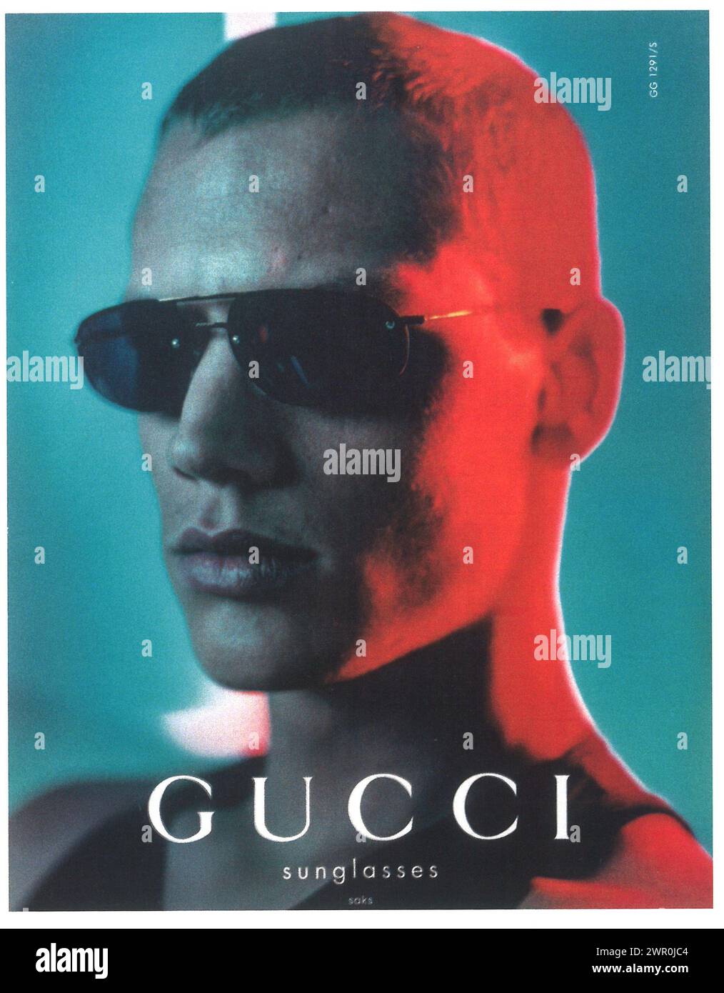 ヴィンテージ ポスター　GUCCI Gucci Advertising Poster, Vintage Design Magazine, 90's