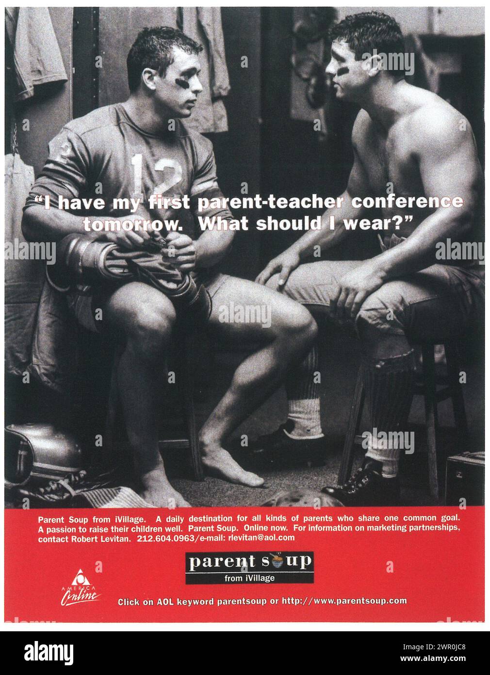 1996 Parent Soup from iVillage parentsoup.com ad Stock Photo