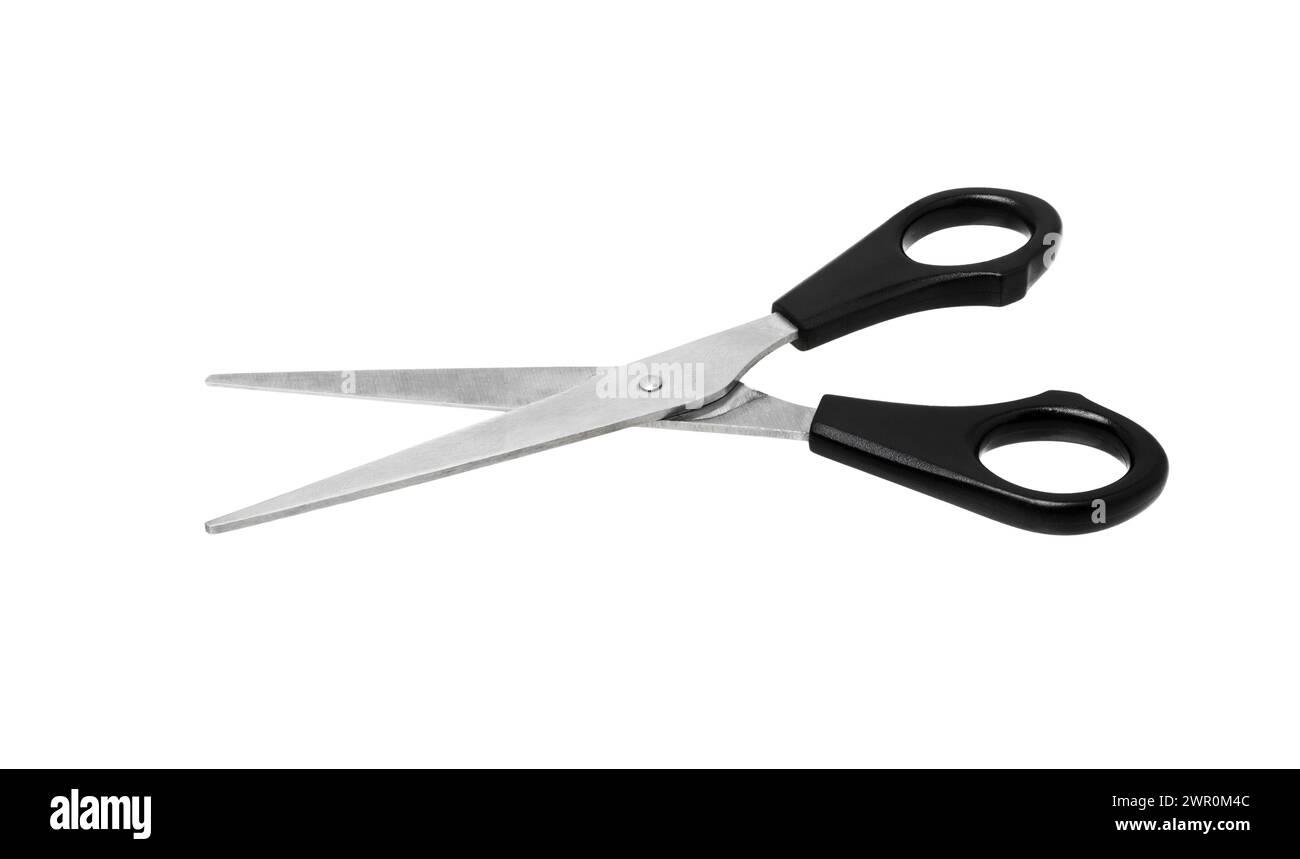 Scissors for sewing isolated on white background. Professional Scissors for the seamstress. Stock Photo