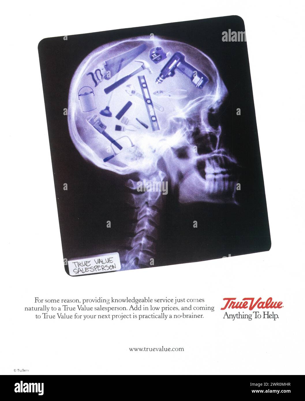 1998 True Value Hardware store company Print Ad Stock Photo