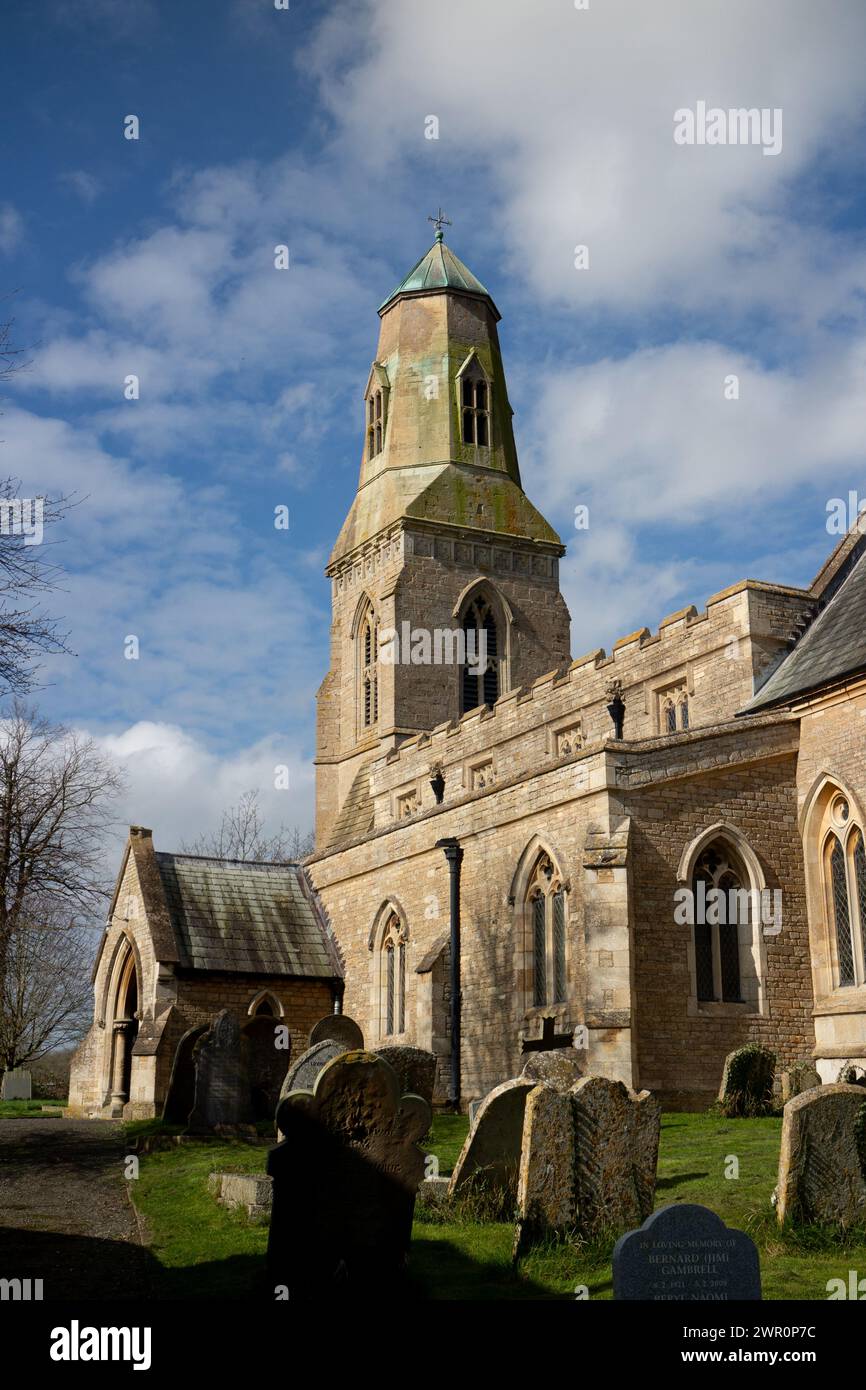 St. Lawrence`s Church, Bythorn, Cambridgeshire, England, UK Stock Photo ...