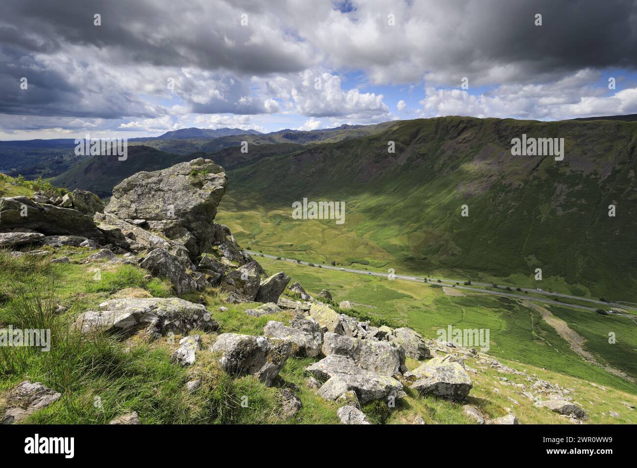 The Dunmail Raise valley and Steel fell, Lake District National Park