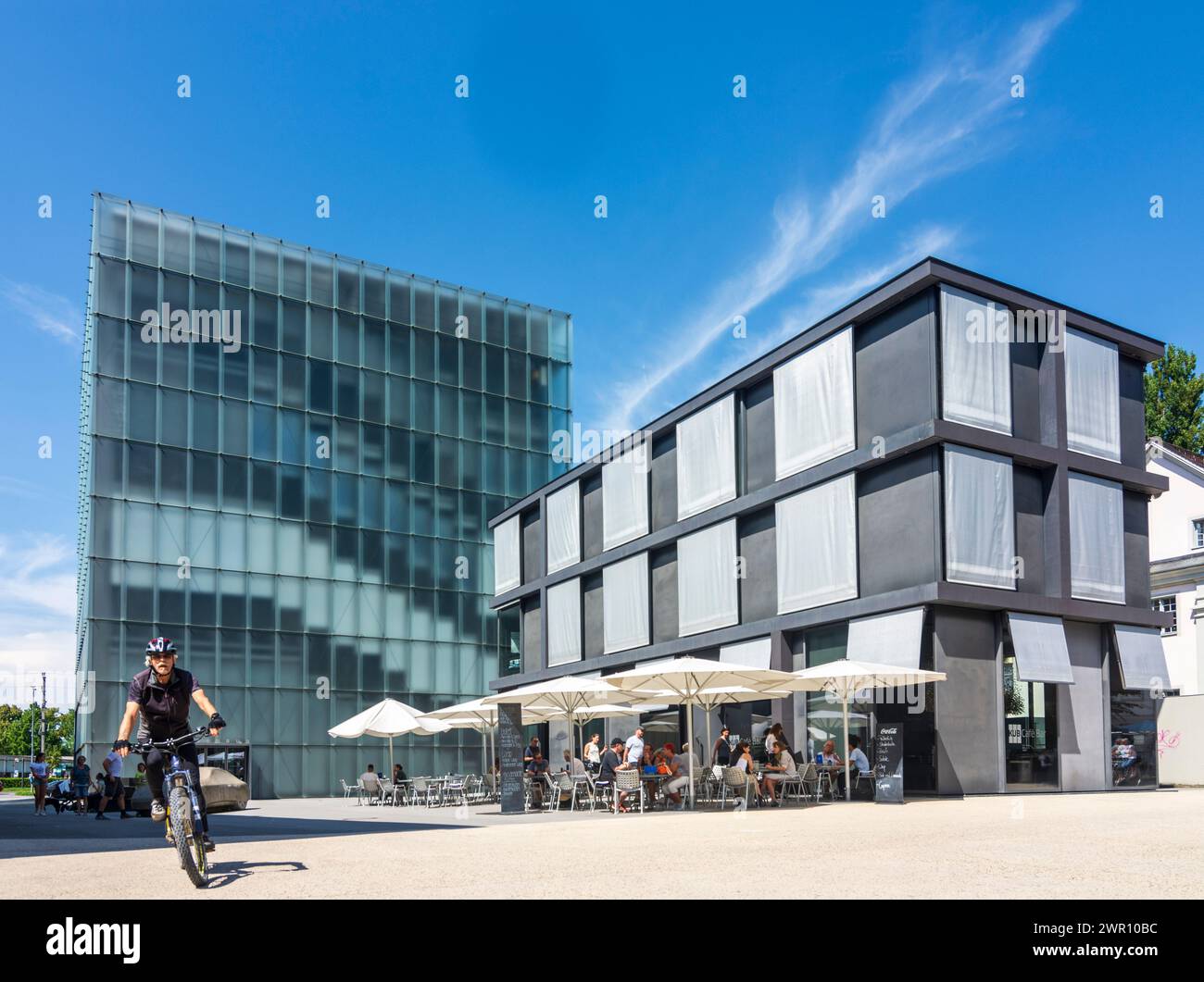 Bregenz: art gallery Kunsthaus Bregenz in Bodensee (Lake Constance ...