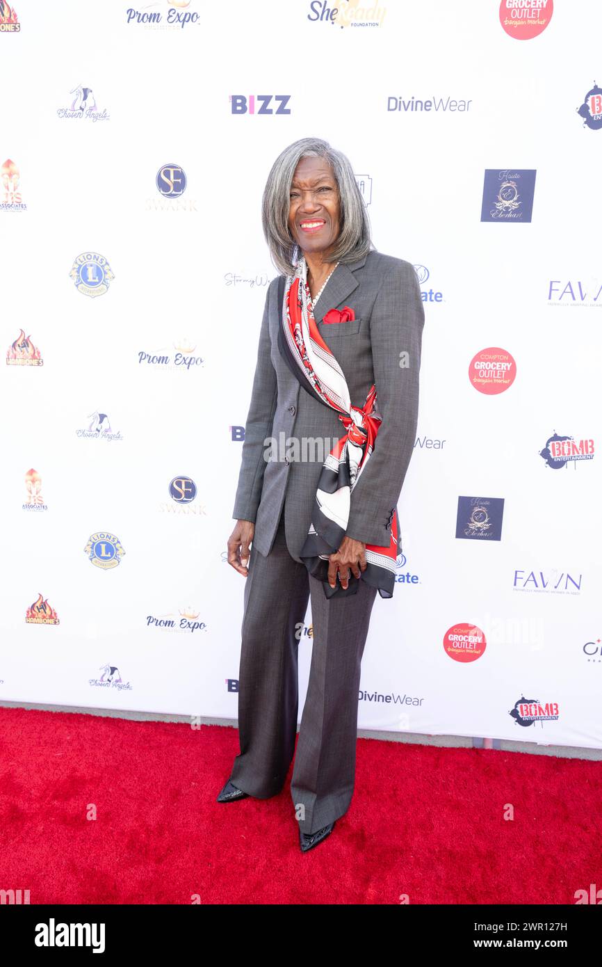 Los Angeles, USA. 09th Mar, 2024. Mayor of Compton Emma Sharif attends 2024 Prom Expo Unlimited and fashion show at Earvin “Magic” Johnson Park & Community Event Center, Los Angeles, CA, March 9, 2024 Credit: Eugene Powers/Alamy Live News Stock Photo
