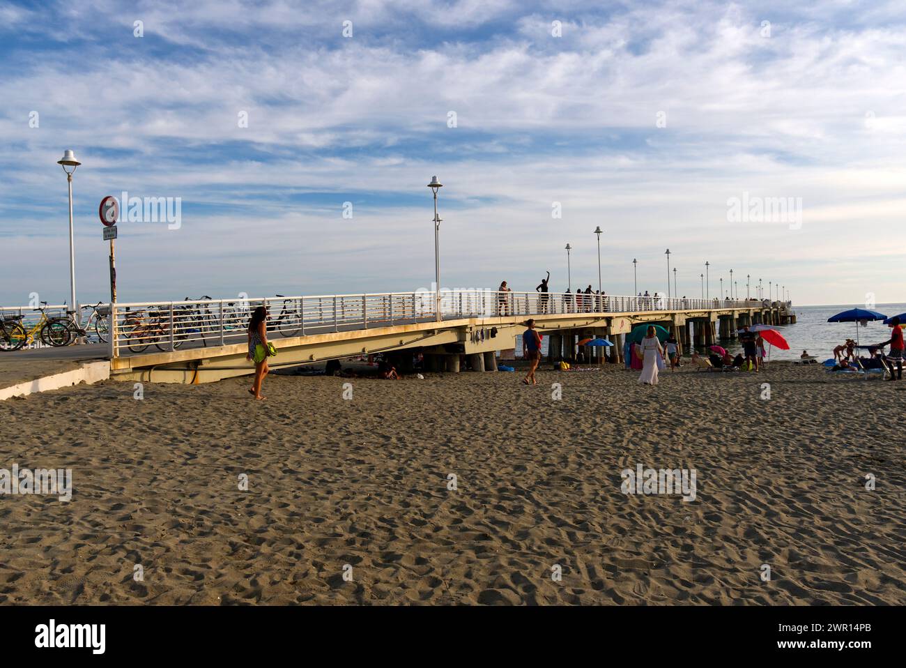 Marina di Massa - Tuscany Italy Stock Photo