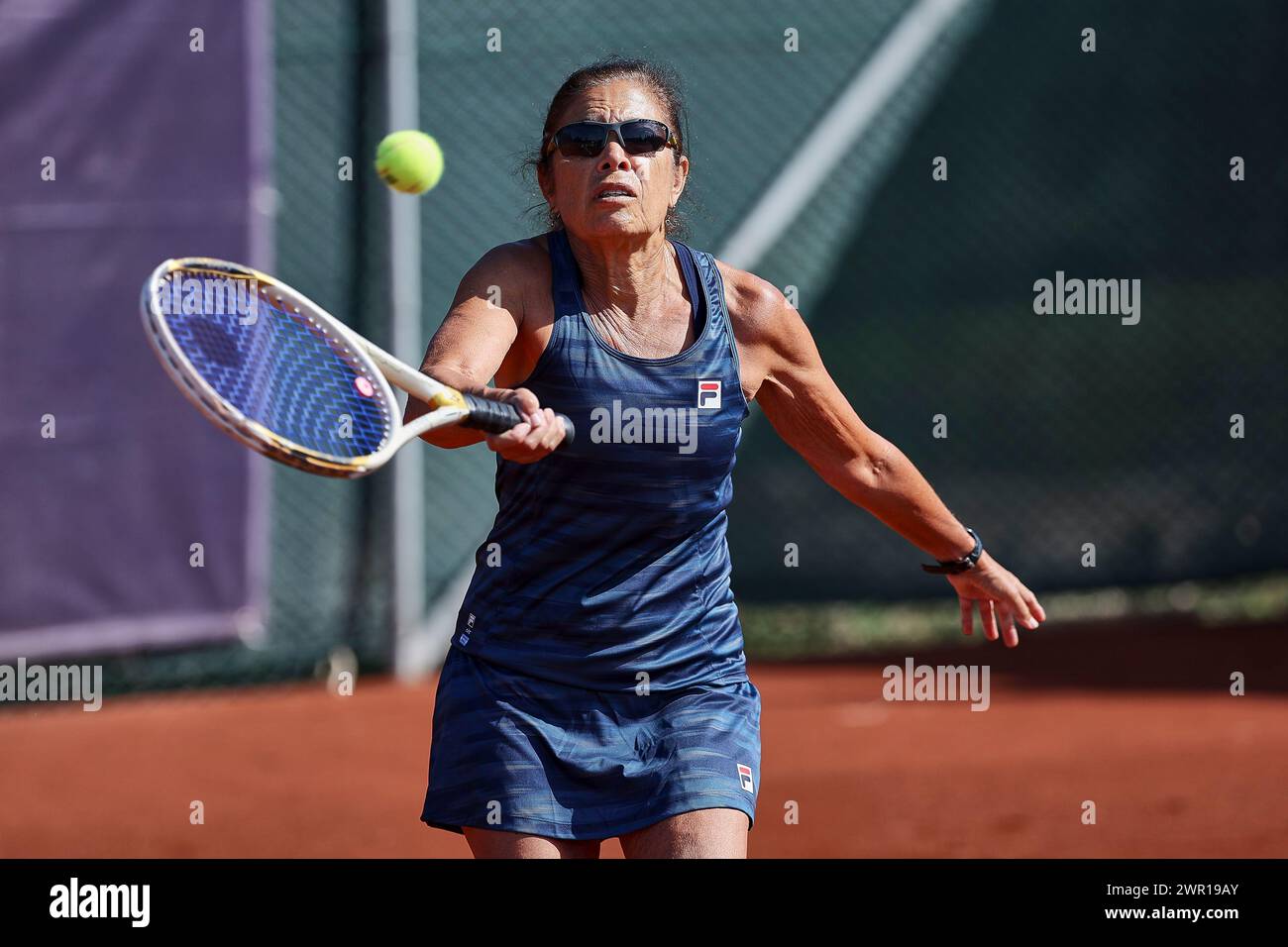 March 10, 2024, Manavgat, Antalya, Turkey: Marcela Alejandra De Gregorio (ARG) Captain in action during the 2024 World Team & Individual Championships 65-85 (Credit Image: © Mathias Schulz/ZUMA Press Wire) EDITORIAL USAGE ONLY! Not for Commercial USAGE! Stock Photo
