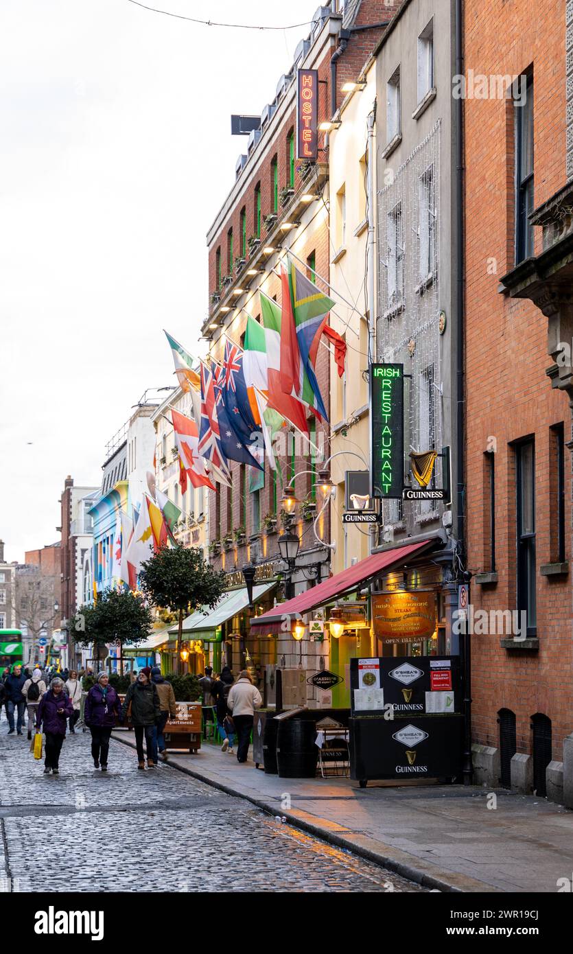 Temple Bar area, Dublin, Ireland Stock Photo Alamy