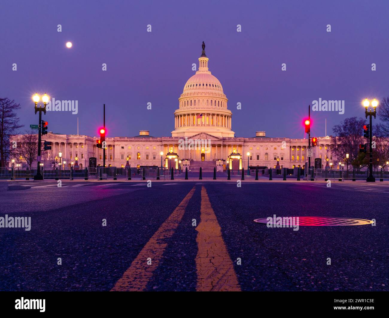 Early Morning at the US Capital Stock Photo