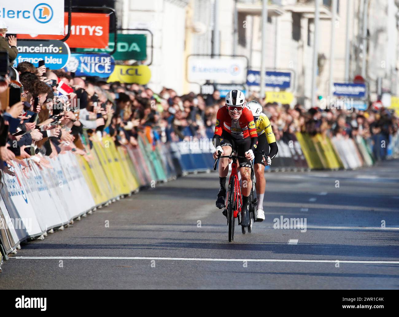 ©PHOTOPQR/NICE MATIN/Dylan Meiffret ; Nice ; 10/03/2024 ; Arrivee de la