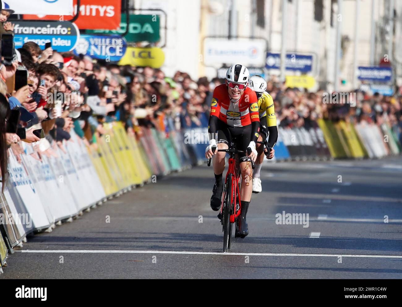 ©PHOTOPQR/NICE MATIN/Dylan Meiffret ; Nice ; 10/03/2024 ; Arrivee de la