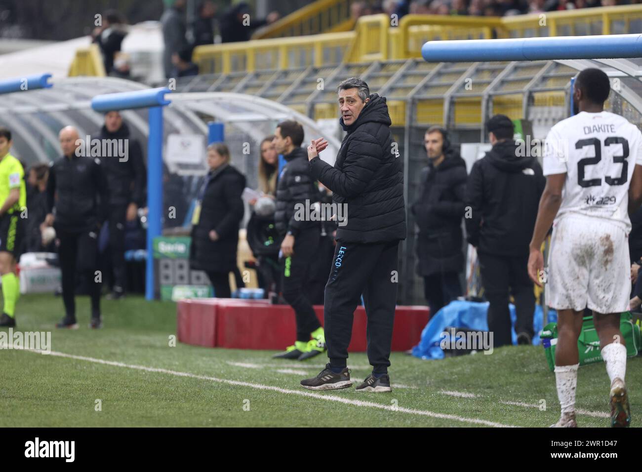 coach Alfredo Aglietti (Lecco) during the Serie BKT match between Lecco and Palermo at Stadio Mario Rigamonti-Mario Ceppi on March 10, 2024 in Lecco, Italy.(Photo by Matteo Bonacina/LiveMedia) Stock Photo