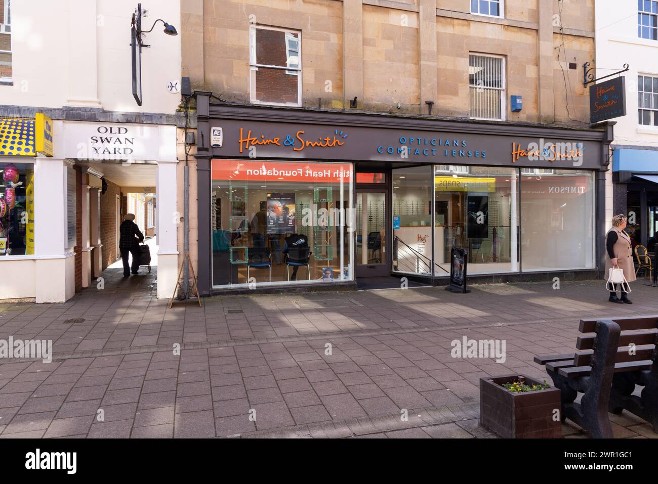 Haine & Smith Opticians in The Brittox, Devizes, Wiltshire, England, UK