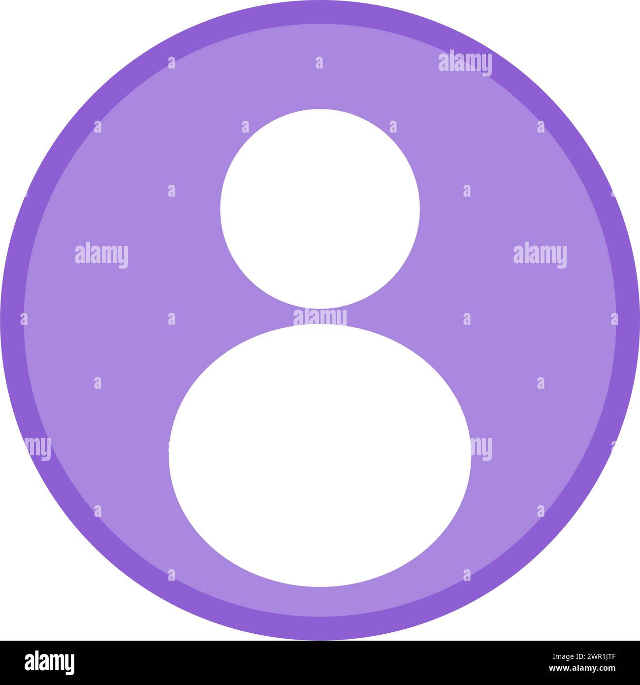 Purple avatar. Purple placeholder. Profile icon Stock Vector Image