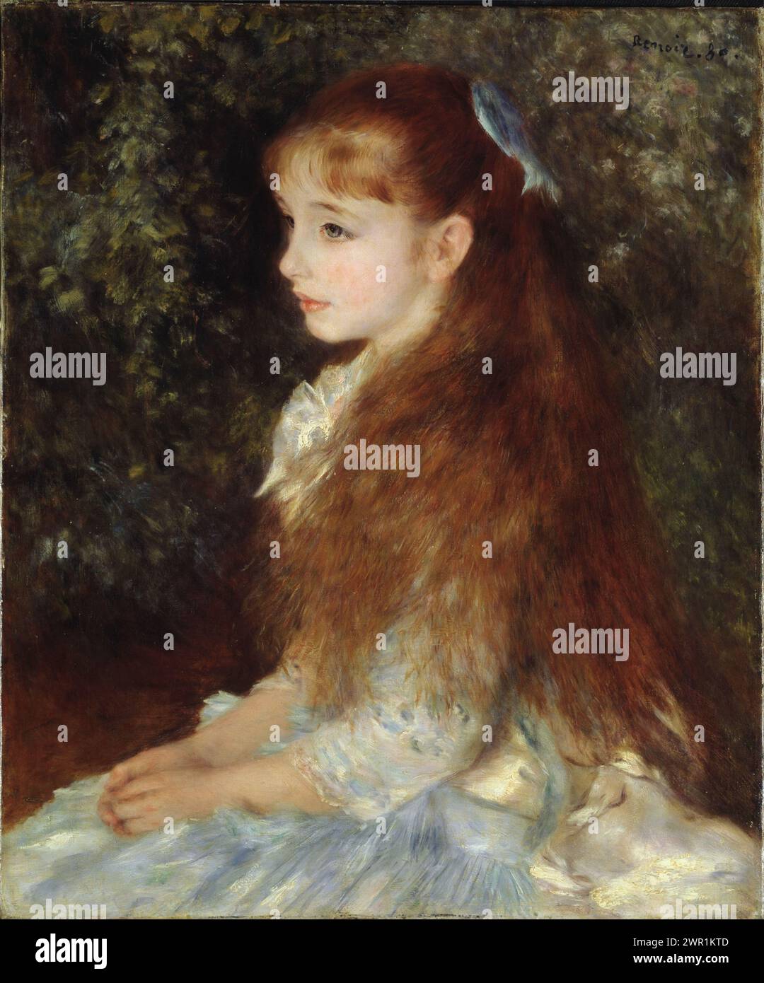 Portrait of Irène Cahen d'Anvers (La Petite Irène), 1880, Foundation E.G. Bührle, Zürich Pierre-Auguste Renoir Stock Photo