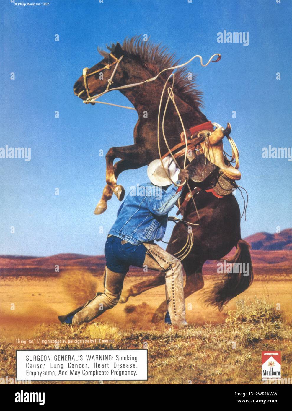 1990s Marlboro print ad Stock Photo