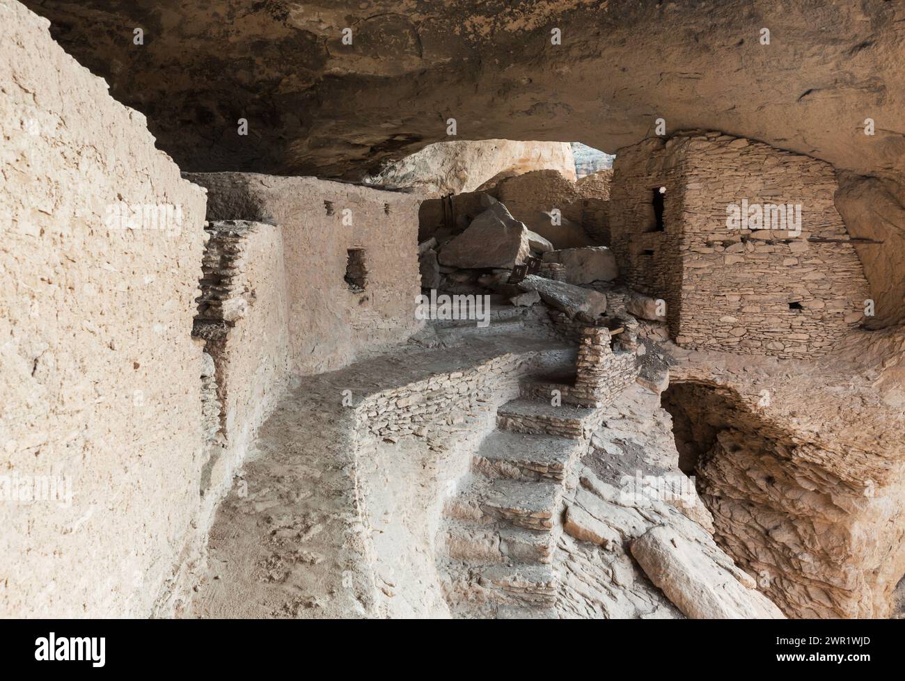 Gila Cliff Dwellings National Monument in New Mexico, USA Stock Photo