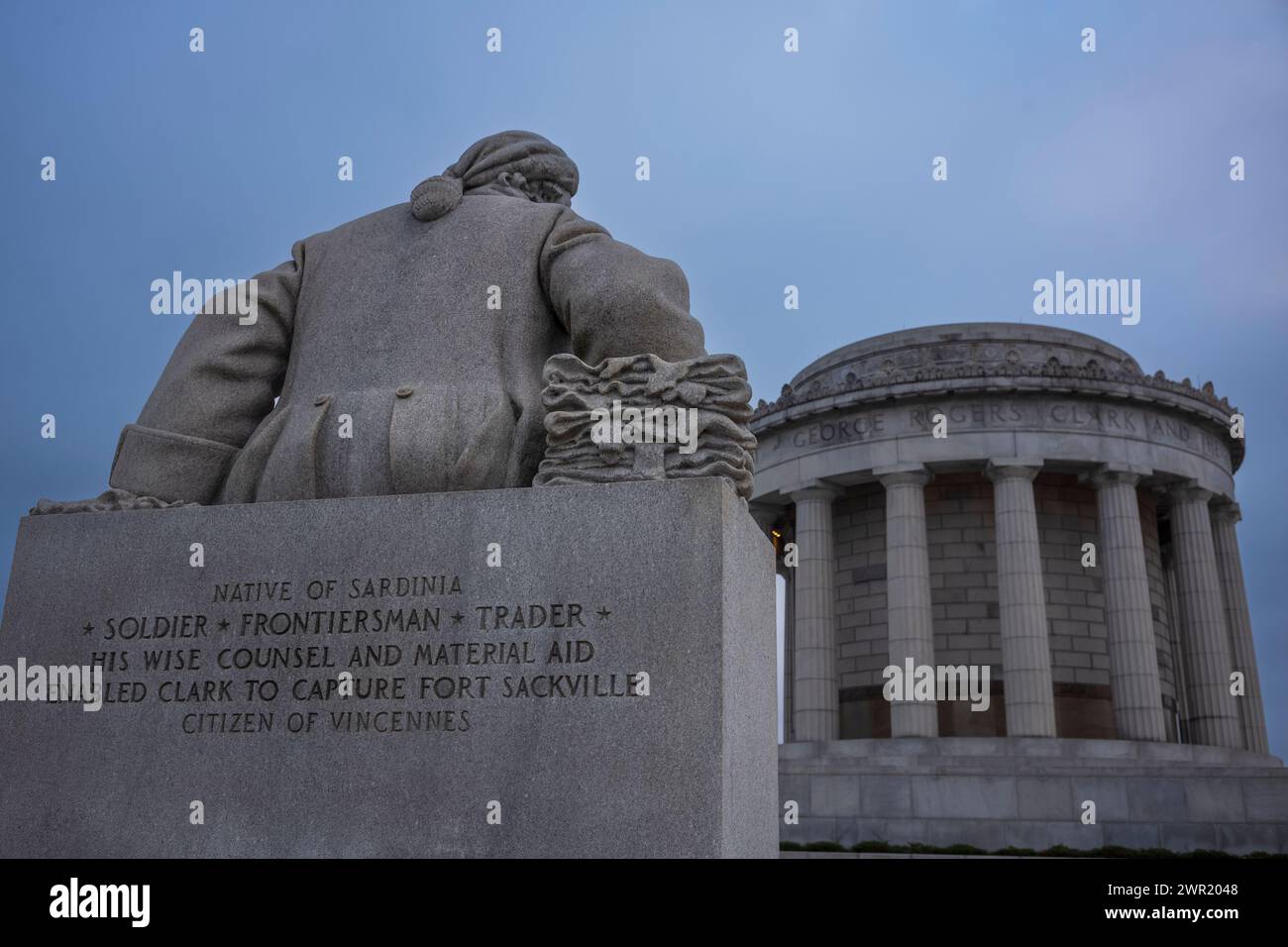 Rogers Clark National Historical Park in Vincennes, Indiana, on