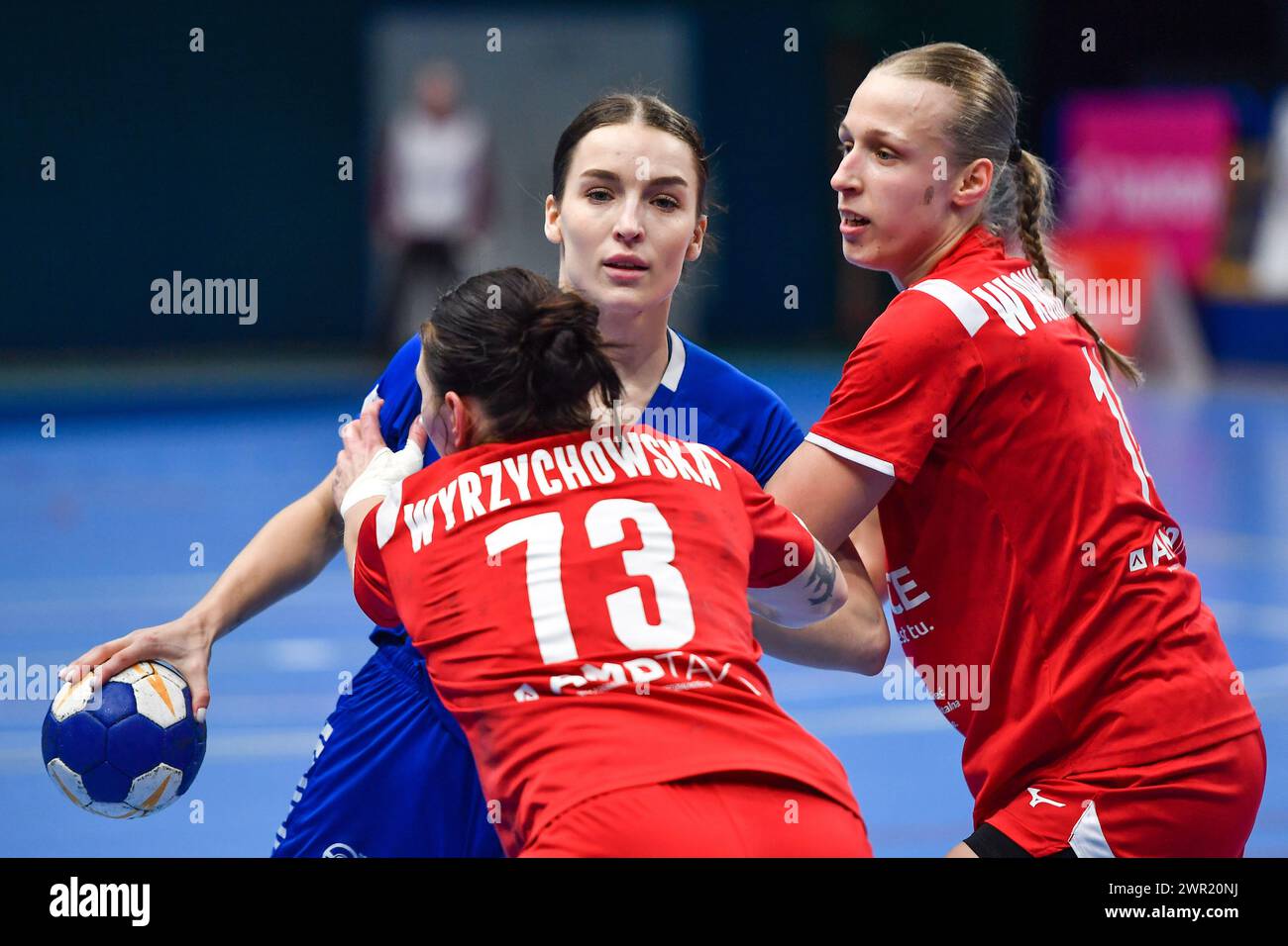 2024.03.10 Chorzow Pilka reczna Centralna Liga Pilki Recznej Kobiet Sezon 2023/2024 KPR Ruch Chorzow - SPR Sosnica Gliwice N/z Aleksandra Salisz Foto Marcin Bulanda/PressFocus 2024.03.10 Chorzow Handball Women Polish Central League Season 2023/2024 KPR Ruch Chorzow - SPR Sosnica Gliwice Aleksandra Salisz Credit: Marcin Bulanda/PressFocus Credit: Sipa USA/Alamy Live News Stock Photo