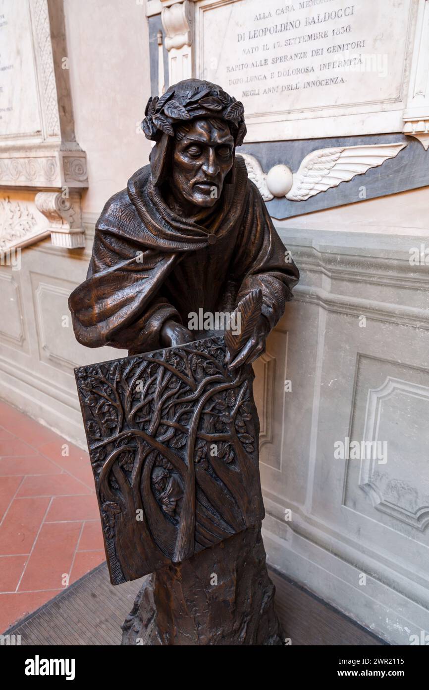 Dante alighieri bronze statue hi-res stock photography and images - Alamy
