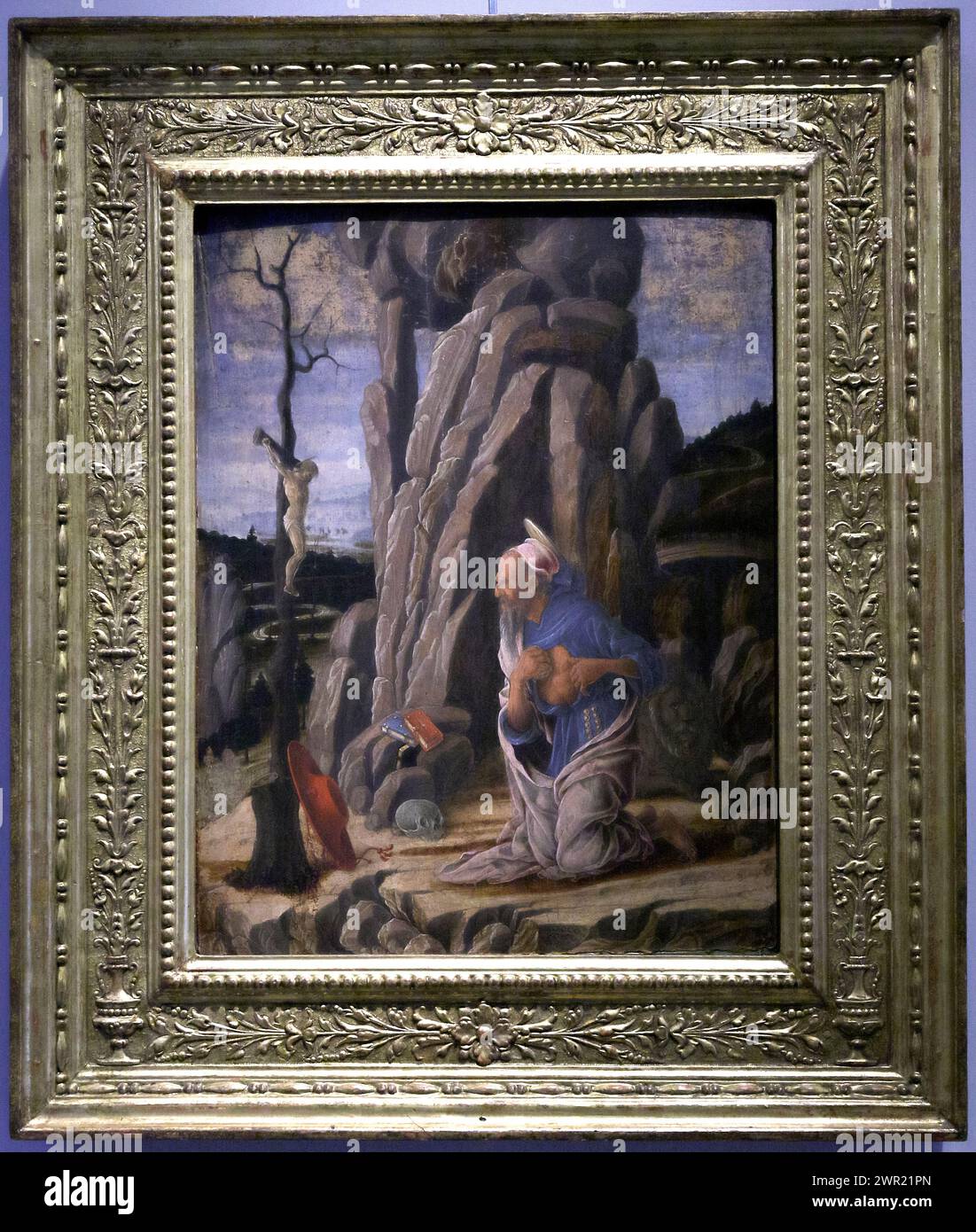 Italy Emilia Romagna Bologna - National Art Gallery - Penitent St. Jerome. Marco Ruggeri - 1470 Stock Photo
