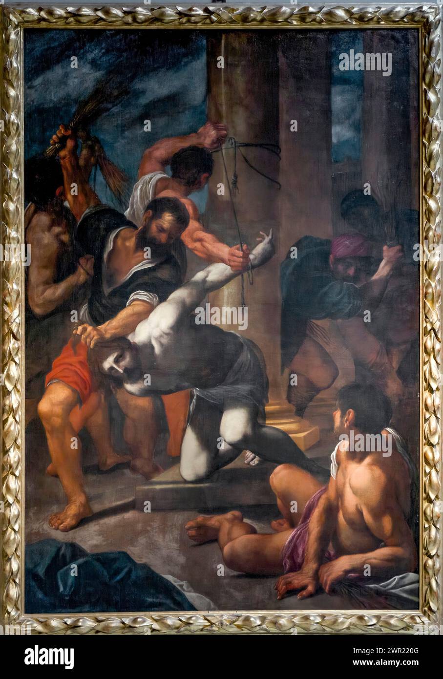 Italy Emilia Romagna Bologna - National art gallery - Flagellation of Christ by Ludovico Carracci in 1597/1599 Stock Photo