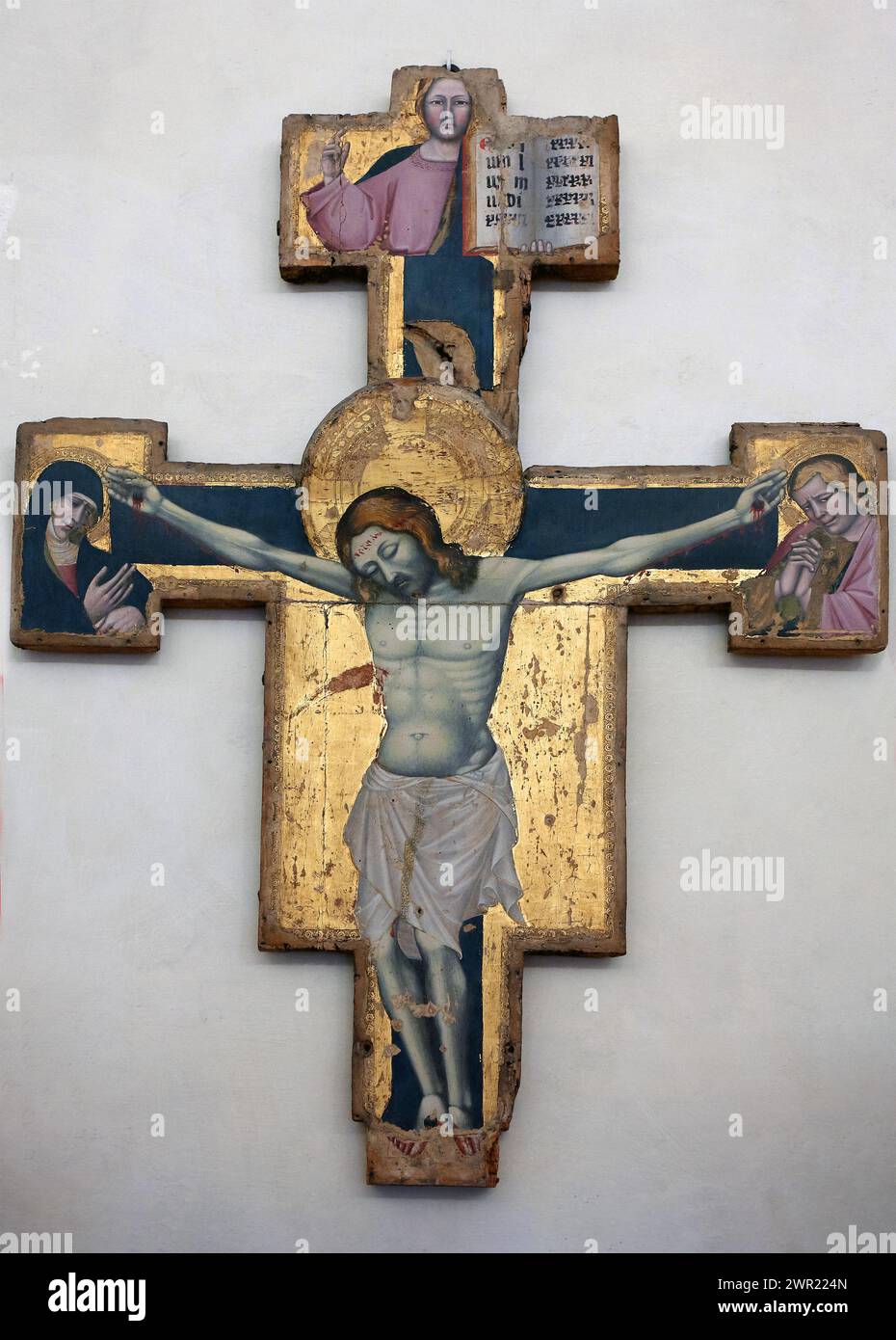 Italy Emilia Romagna Bologna - National art gallery  - Pittore Bolognese - Crucifix 1420 Stock Photo