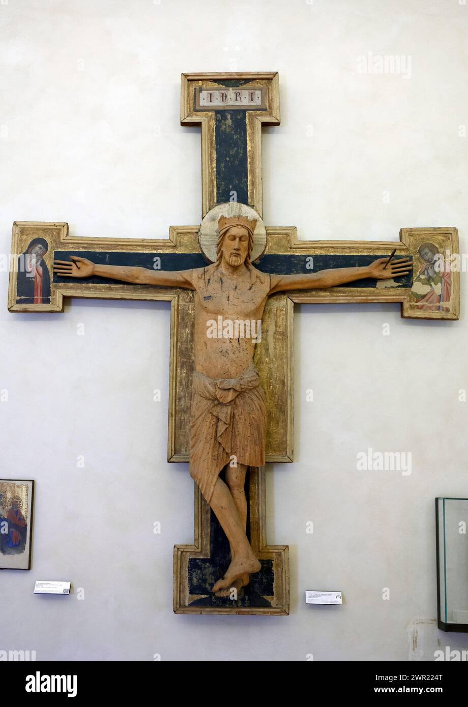 Italy Emilia Romagna Bologna - National art gallery - Simone di Filippo, Called dei Crocifissi - Crucifix and Grievers Stock Photo