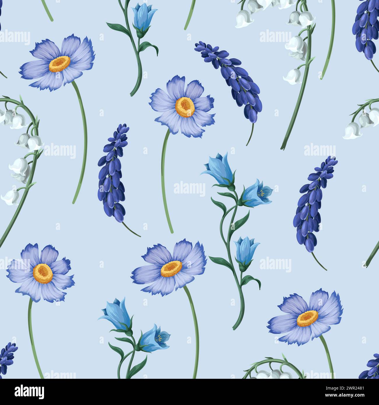 Lilies valley convallaria Stock Vector Images - Alamy