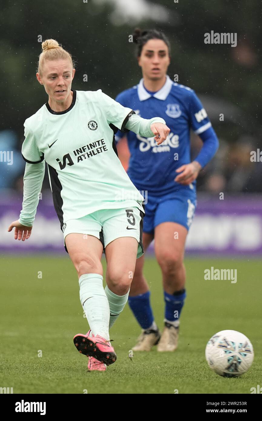 Everton FC v Chelsea FC Womens FA Cup  Walton Hall Park Stadium LIVERPOOL ENGLAND March 10 2024       Sophie Ingle of Chelsea   during the  Women´s FA Cup match between Everton FC and Chelsea FC at  Walton Hall Park Stadium Liverpool on March 10th  2024 in Birkenhead, England. Photo Alan Edwards Credit: ALAN EDWARDS/Alamy Live News Stock Photo