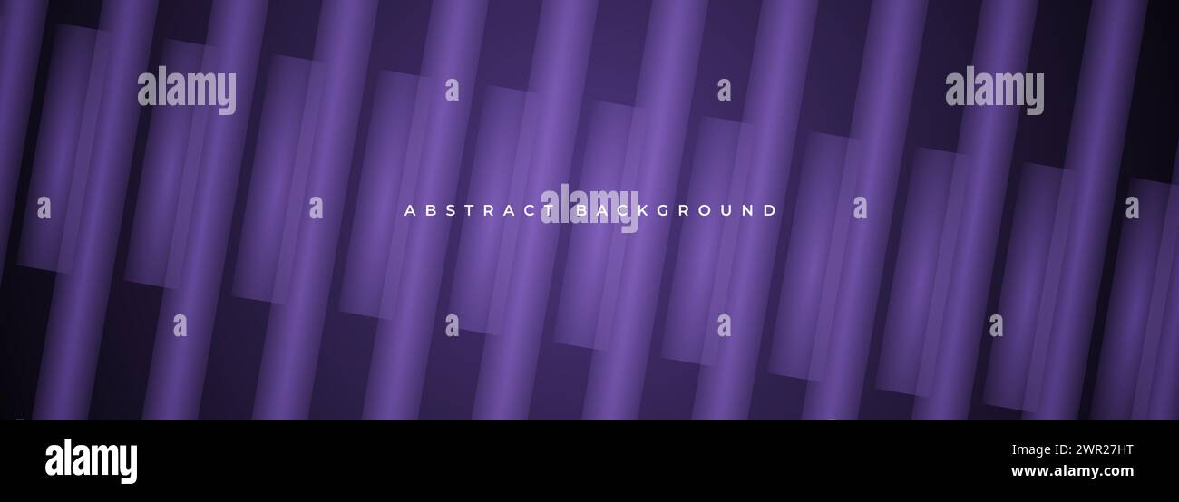 Dark violet abstract background with modern diagonal geometric shapes. Futuristic elegant dark purple corporate concept banner design. Vector Stock Vector