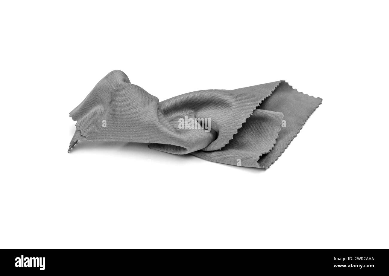 glass cleaning cloth, napkin isolated on white background Stock Photo