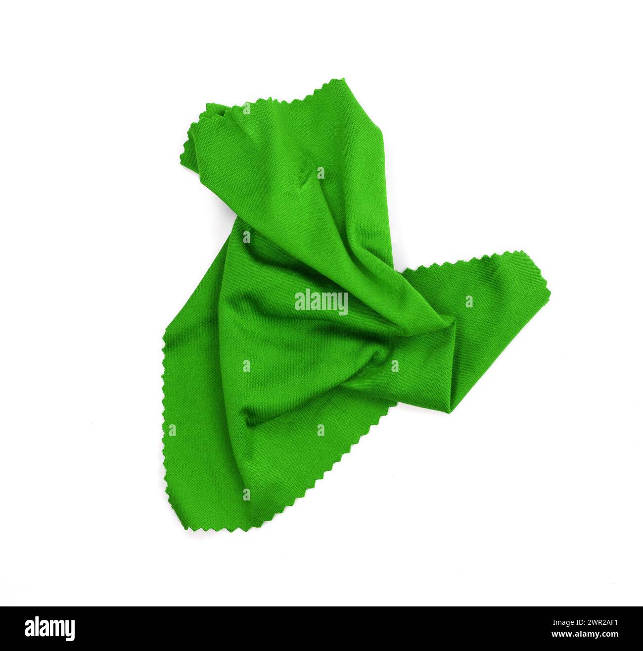 glass cleaning cloth, napkin isolated on white background Stock Photo