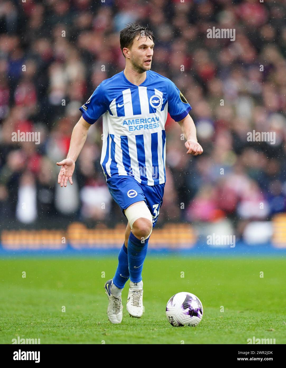 Brighton and Hove Albion's Joel Veltman during the Premier League match at the American Express Stadium, Brighton. Picture date: Sunday March 10, 2024. Stock Photo