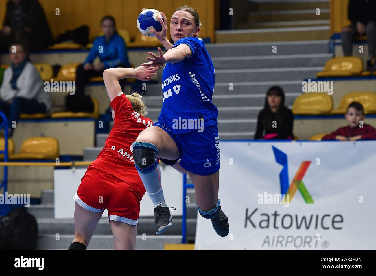 2024.03.10 Chorzow Pilka reczna Centralna Liga Pilki Recznej Kobiet Sezon 2023/2024 KPR Ruch Chorzow - SPR Sosnica Gliwice N/z Polina Masalova Foto Marcin Bulanda/PressFocus 2024.03.10 Chorzow Handball Women Polish Central League Season 2023/2024 KPR Ruch Chorzow - SPR Sosnica Gliwice Polina Masalova Credit: Marcin Bulanda/PressFocus Credit: Sipa USA/Alamy Live News Stock Photo