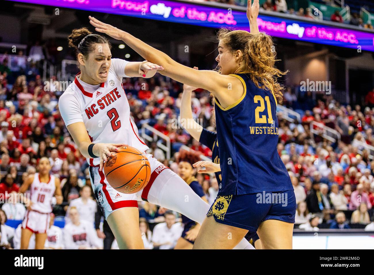 Greensboro, NC, USA. 10th Mar, 2024. NC State Wolfpack forward Mimi