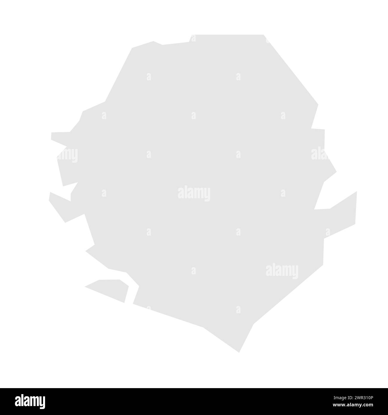 Blank sierra leone map hi-res stock photography and images - Alamy