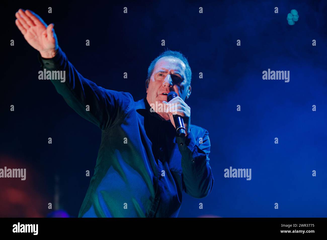Sheffield, UK. 10 March, 2024. Andy McCluskey of Orchestral Manoeuvres