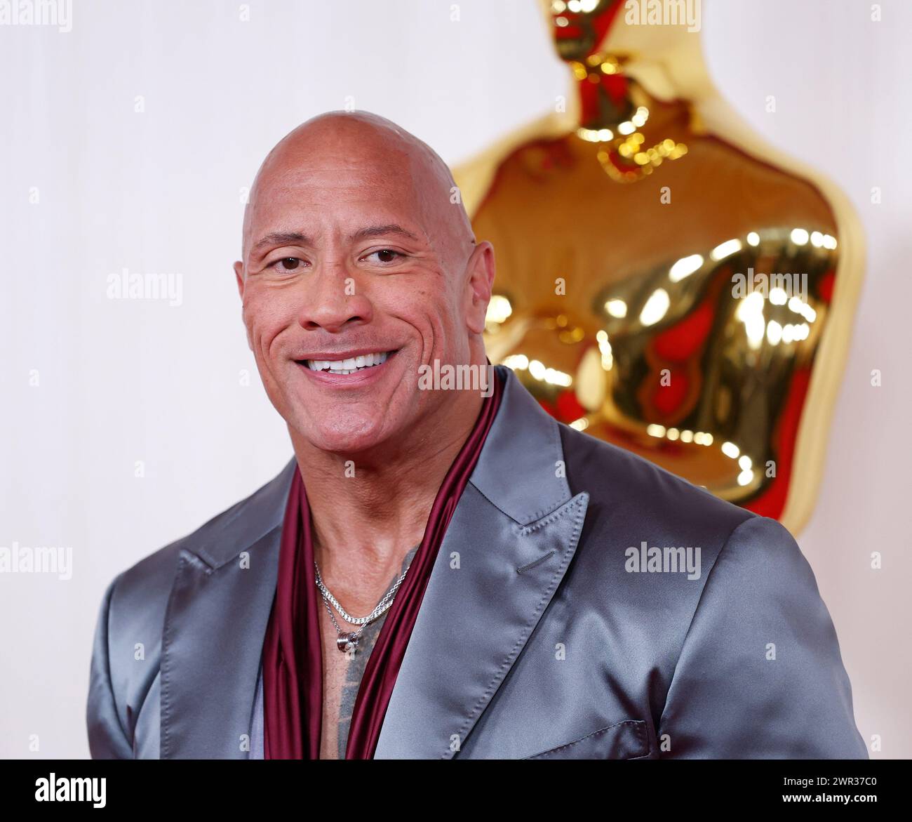 Hollywood, United States. 10th Mar, 2024. Dwayne Johnson arrives on the